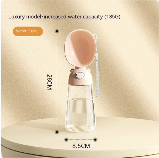 KeepersPet ™ Portable Dog Water Bottle & Feeder for Pets, Travel Water Dispenser and Bowl