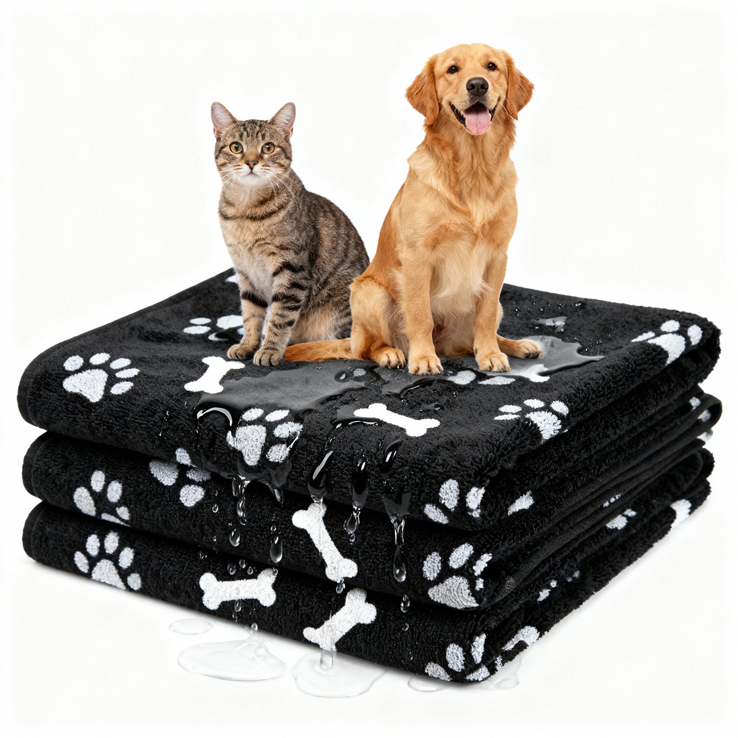 KeepersPet ™ Premium Dog Cat Pet Towel
