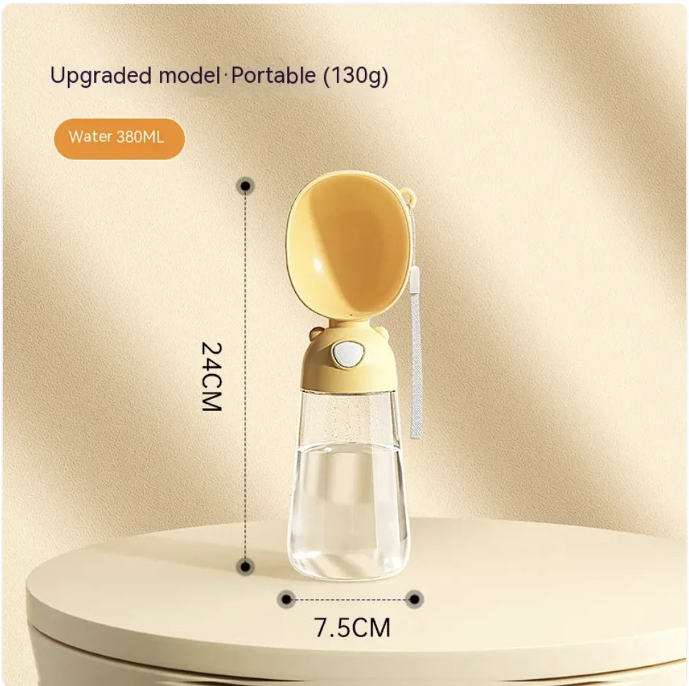 KeepersPet ™ Portable Dog Water Bottle & Feeder for Pets, Travel Water Dispenser and Bowl